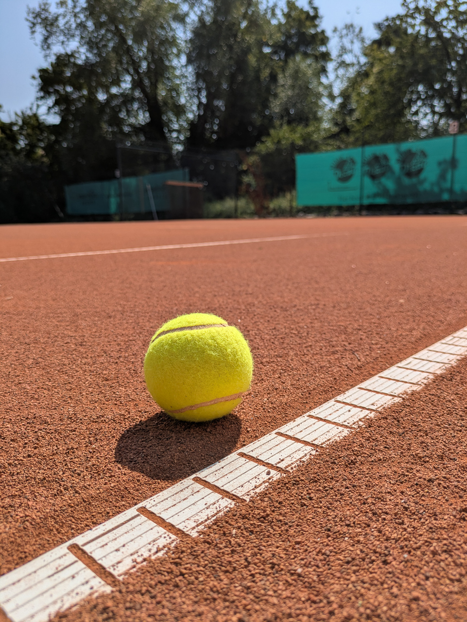 Detailaufnahme Ball auf dem Platz