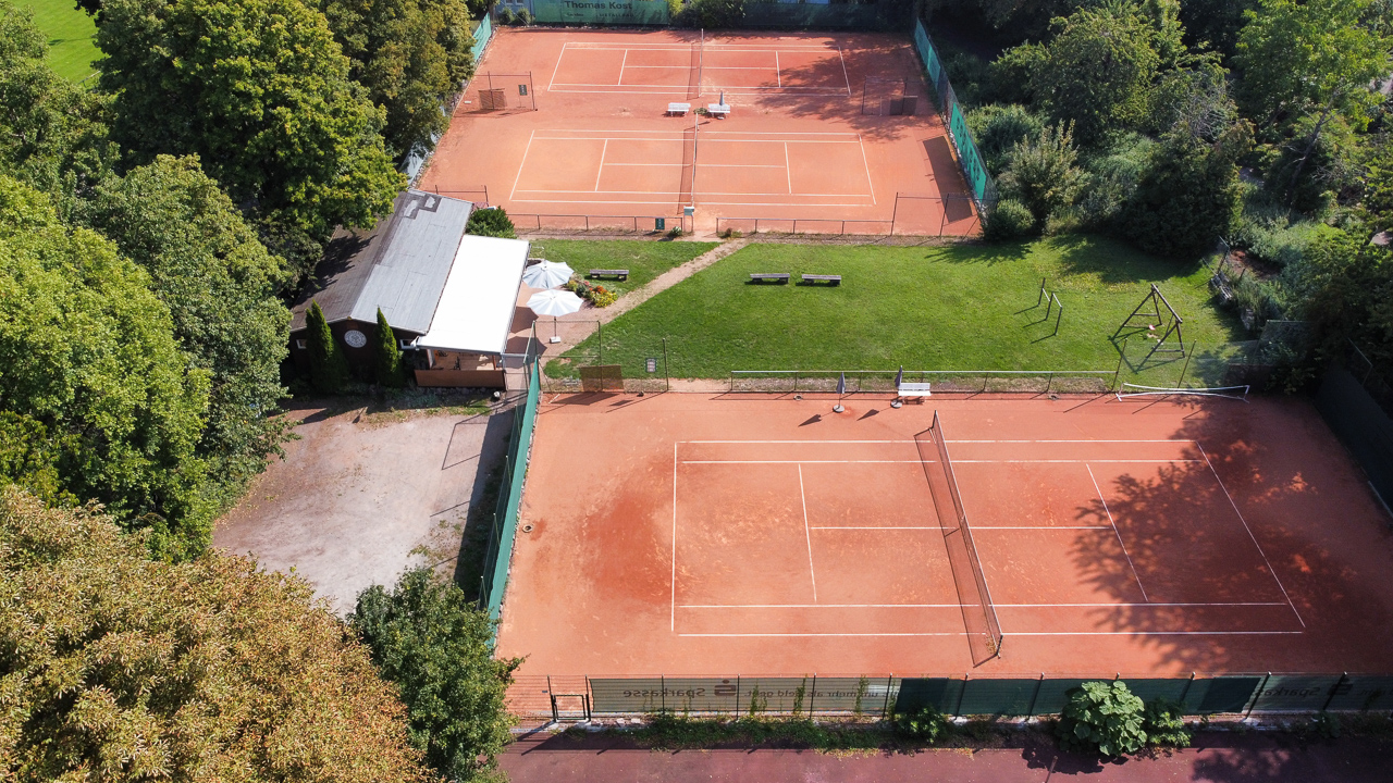 Luftaufnahme des Tennisverein Mörzheim